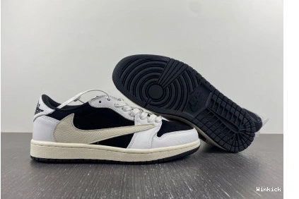1 TRAVIS LOW AIR SCOTT JORDAN OG BLACK X WHITE 0807
